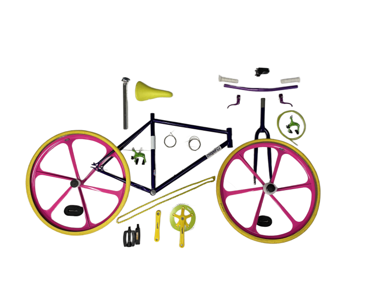 Selbstbau Satz Fixie/Single-Speed - Lila