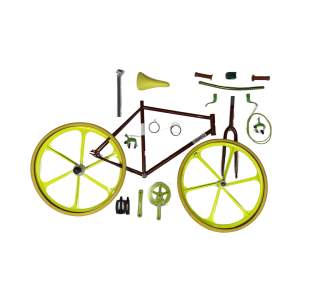 Kit de Vélo Fixie/Single Speed - Brun