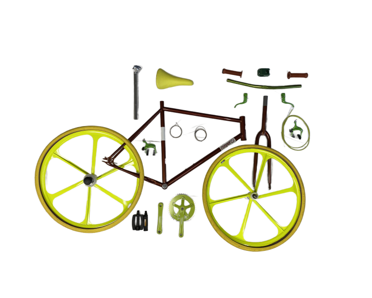 Fixie/Single-Speed Bike DIY Kit - Brown