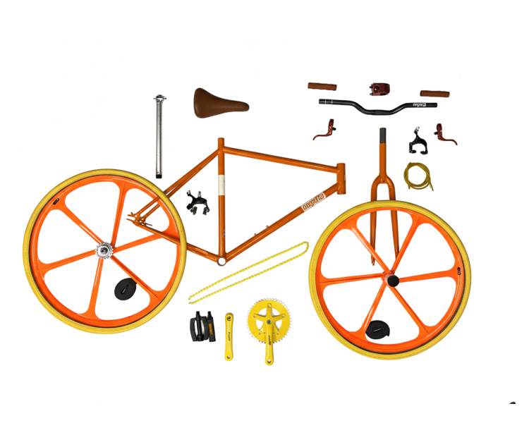 Fixie/Single-Speed Bike DIY Kit - Orange