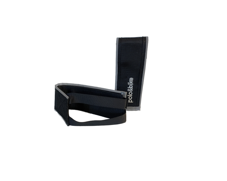 Sangles de pédales Polo&Bike Noir et blanc