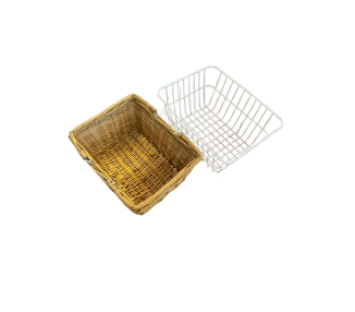 Gangurru Rear Basket Set White (Square)