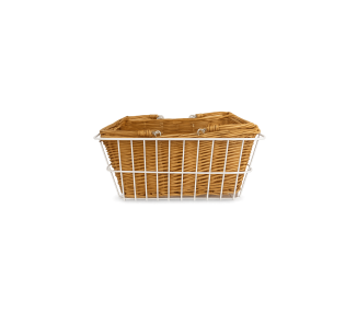 Gangurru Rear Basket Set White (Square)