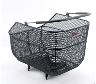 Pletscher DELUXE XXL Rear Bike Basket – Black| Loris Velos