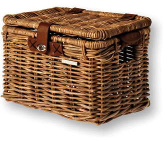Basil Denton L Natural Rattan Bicycle Basket | Loris Velos