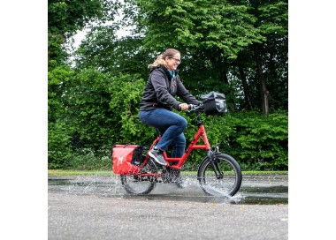 Haberland Bike bag red waterproof Bags and Baskets - 3